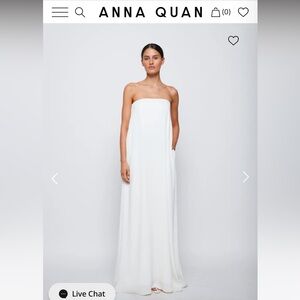 Anna Quan Delfine Dress White AU12 Never worn with tags